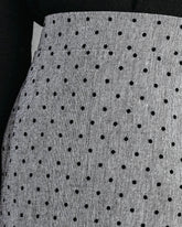 Serving Looks Polka Dot Pocketed Mini Skirt - Grey Oshnow